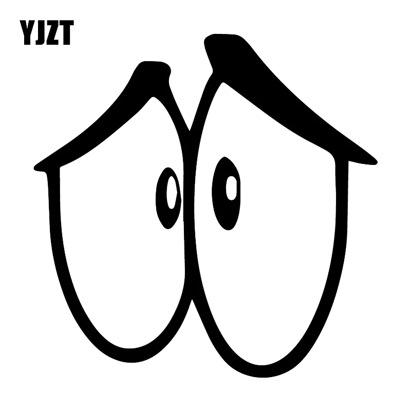 

YJZT 16X16CM Eyes Personality Window Vinyl Decals Car Sticker Accessories C25-1017