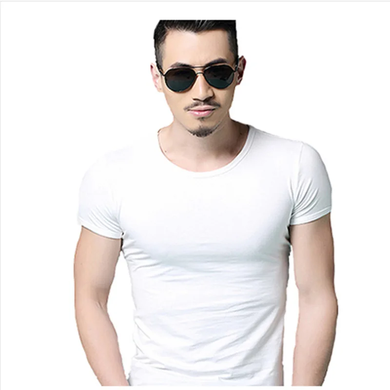 2019 корейские размера плюс 4XL Чистый тройник Топ Повседневная хлопковая Футболка