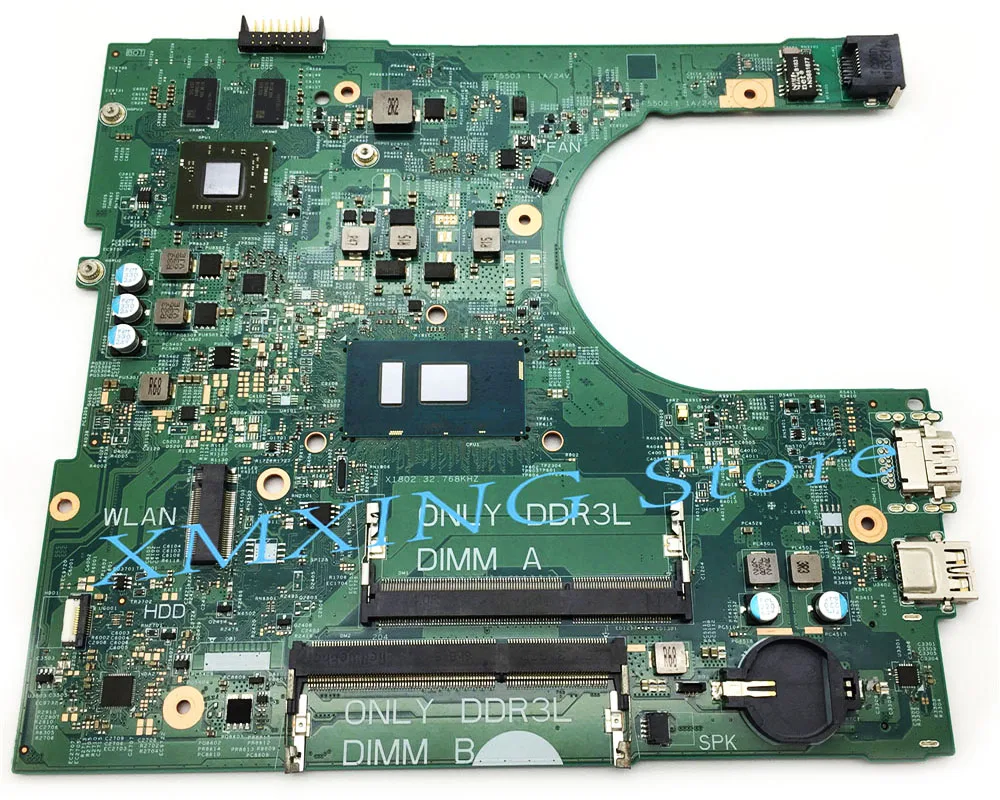 

Материнская плата FULCOL для ноутбука DELL Inspiron 15 3468 3568 SRZU I5-7200U CPU R5 M315 GPU CN-0DYXNC 0DYXNC протестирована 100% работа