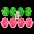 Силиконовая форма для мыла с 4 отверстиями, Фатима для рук, глаз Бога, инструмент для изготовления мыла, сделай сам, форма для мыла, рукоделие, украшение торта