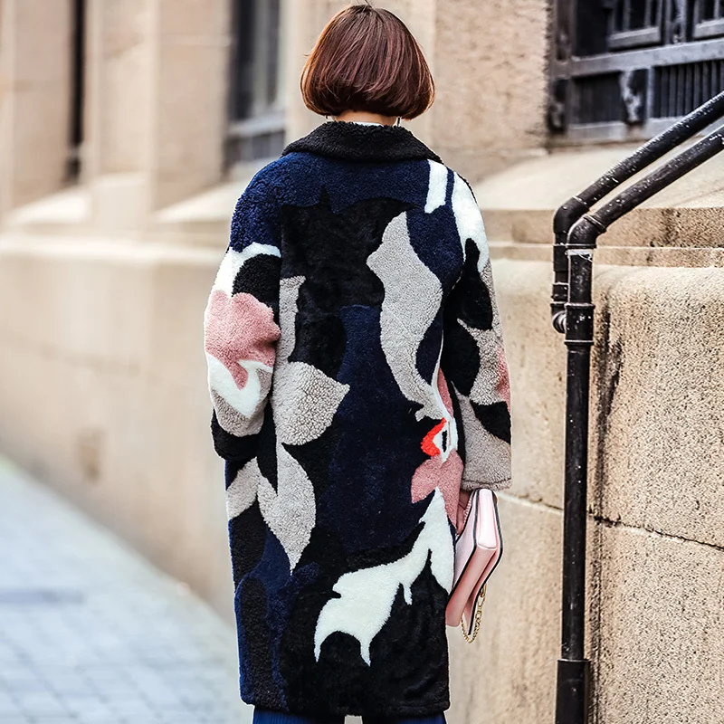 Пальто с натуральным мехом в американском и европейском стиле Верхняя одежда