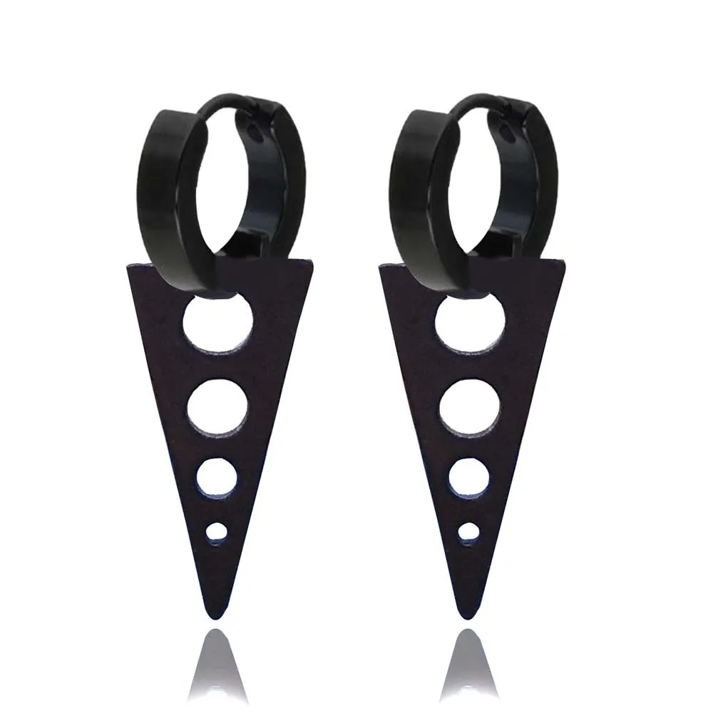 1 пара черные серьги в стиле панк для мужчин и женщин|Серьги-подвески| |