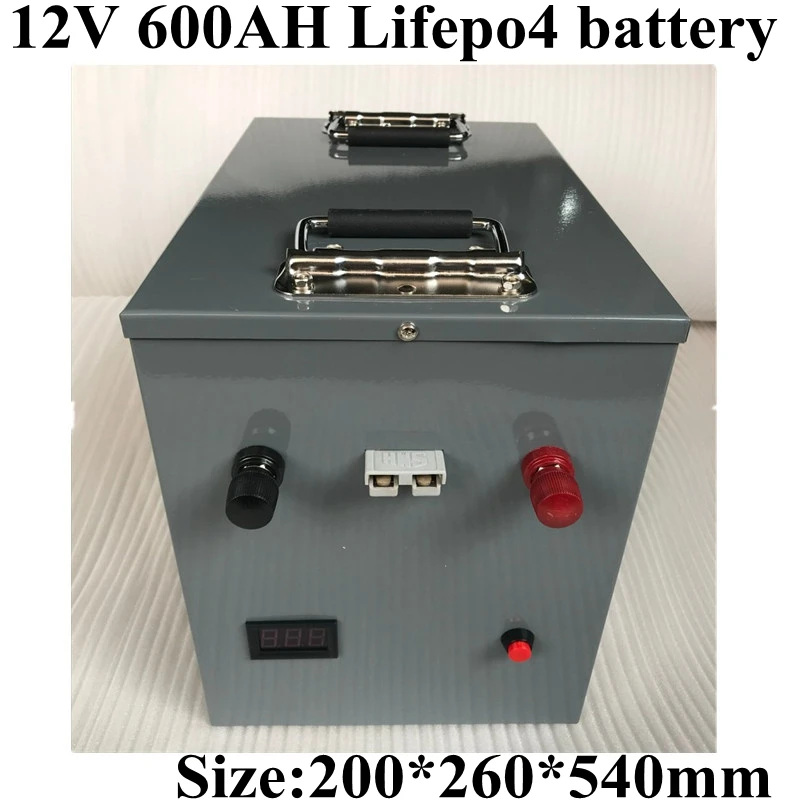 Литиевая батарея Lifepo4 12 В 600 Ач в BMS с Bluetooth для хранения солнечной энергии дома на