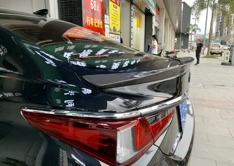 Подходит для Lexus ES200 ES260 ES300H 2019 2020 2021 2022 новинка задний спойлер из углеродного