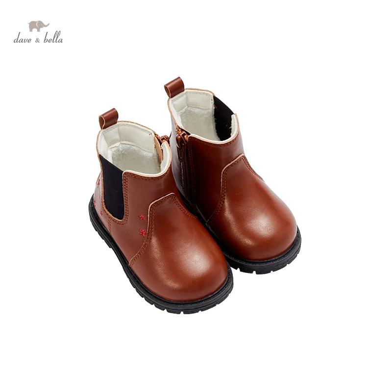 

DB18491 Dave Bella winter girls fashion stars boots children leather shoes girl high quality boots leather shoes