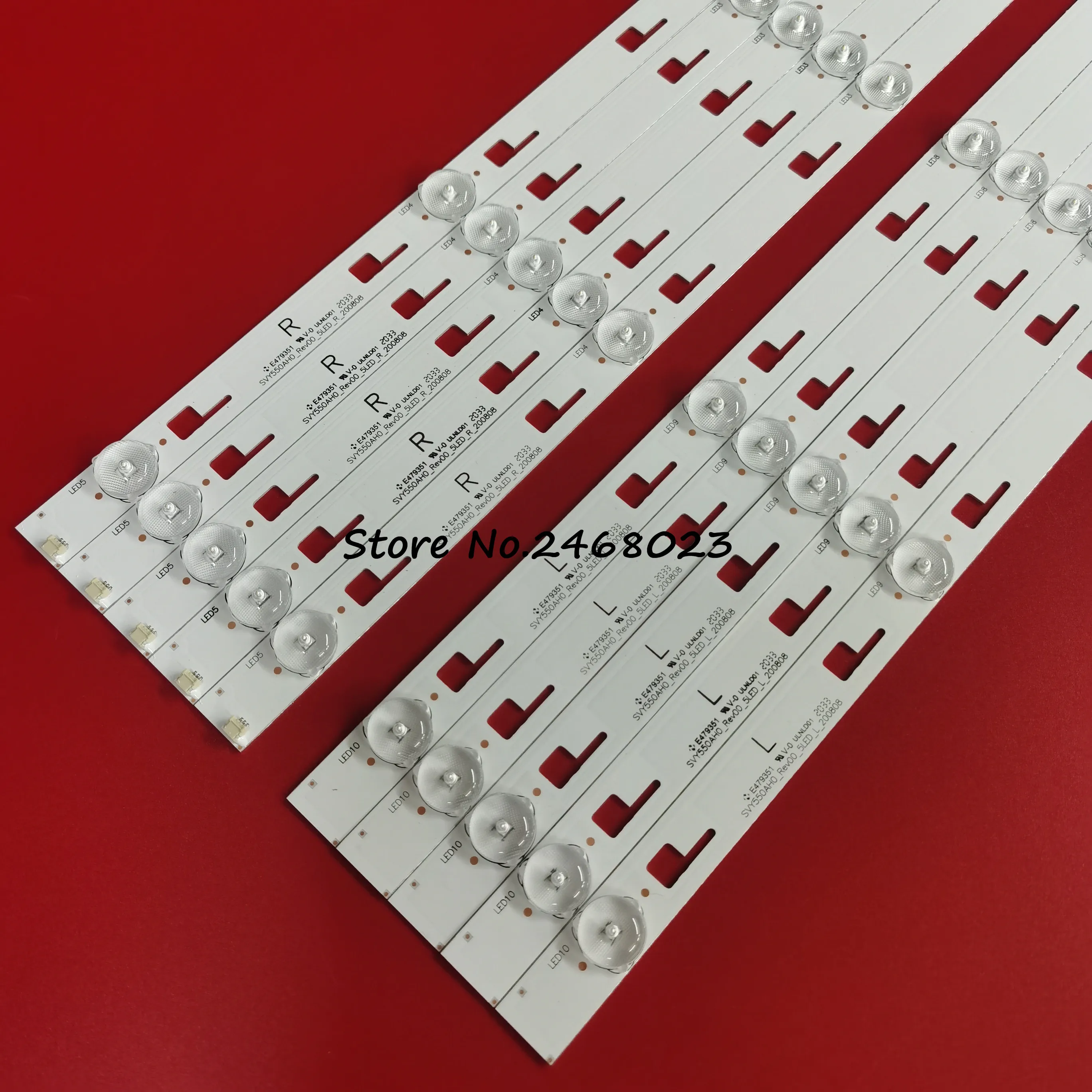 LED Подсветка для KD-55X700D KD-55X8000C KD-55X8005C KD-55X7000D KD-55XD7005 LSY550FN01 SYV5544 SVY550A SVY550AH0-REV00-5LED-L R on.