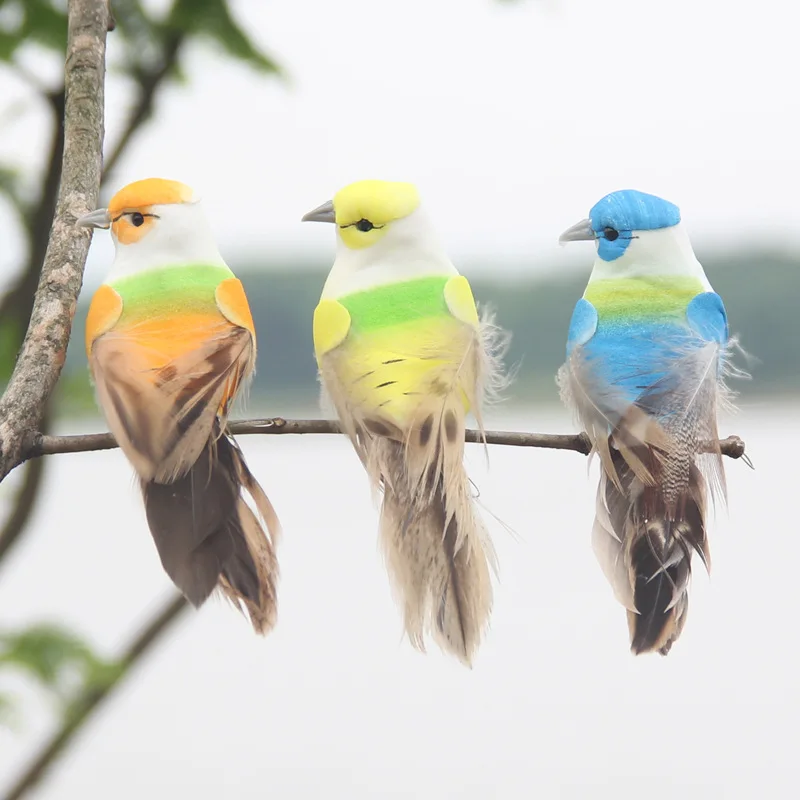 

Living Room Decoration Home Decoration Wall Simulated Feathers, Lovely Colored Birds,walls,living Room,outdoor Garden Decoration
