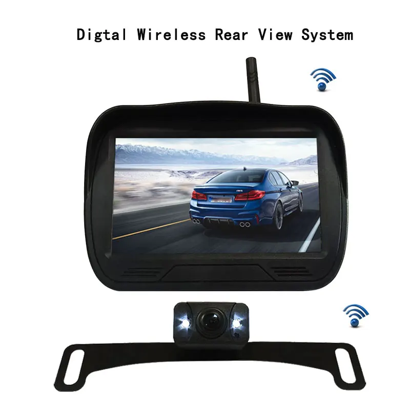 

Камера заднего вида ANSHILONG, 4,3 дюйма, TFT ЖК-монитор, 9-24 В