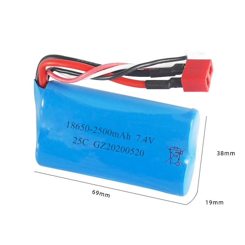 Аккумулятор lipo 7 4 в 2500 мАч для Q46 Wltoys 18650/10428 запасные части радиоуправляемой