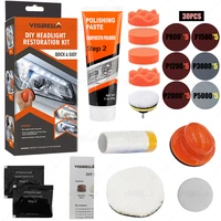 visbella car headlight repair restoration kits oxidation rearview coating headlights polishing brightener refurbish hand tools