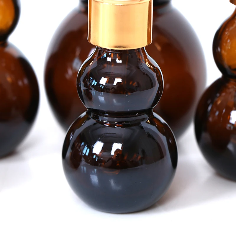 2Pcs 10ml Dark Brown Gourd Essential Oil Bottling High-grade Essential Oil Bottling