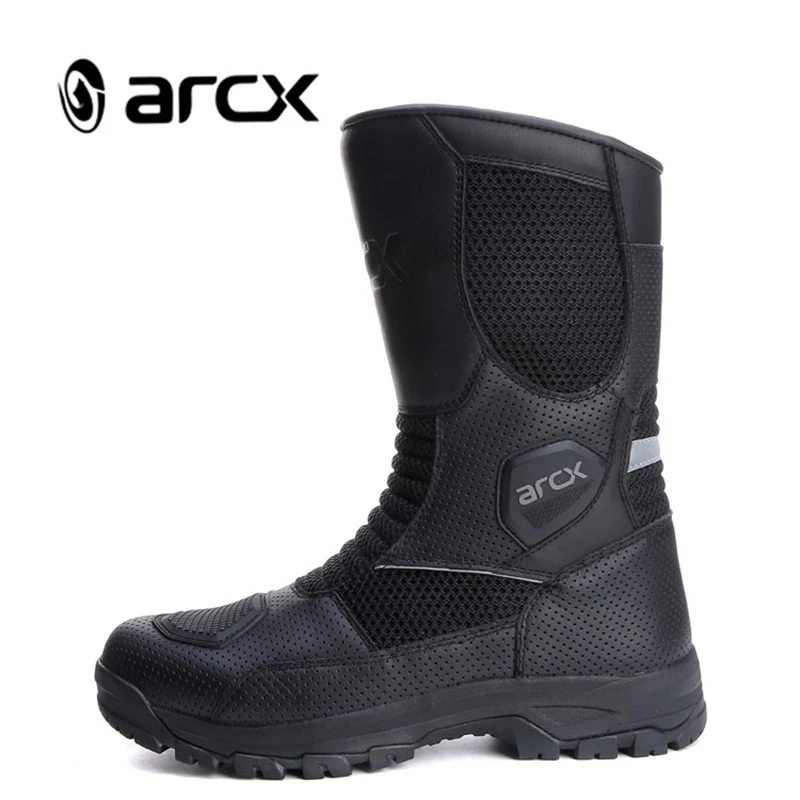 Байкерские ботинки ARCX L60686 мужские сетчатые для езды на мотоцикле летняя обувь