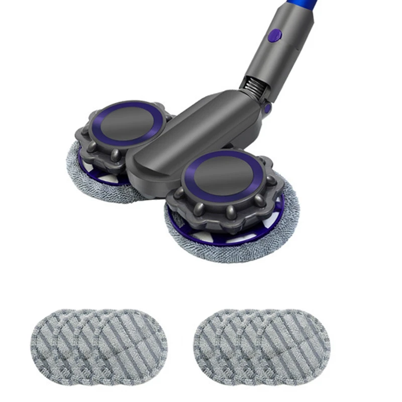 

1Set Electric Mop Head + 8Pcs Mop Cloths for Dyson Vacuum Cleaner V7 V8 V10 V11 Replacement Accessories