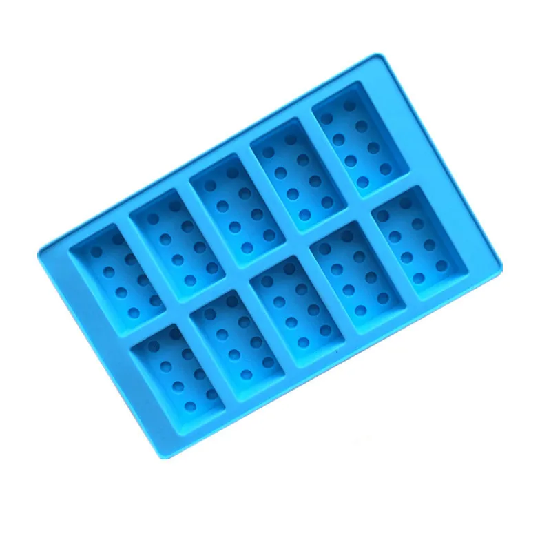 1 шт. строительный блок Дизайн Силиконовая шоколадная форма льда лоток Плесень