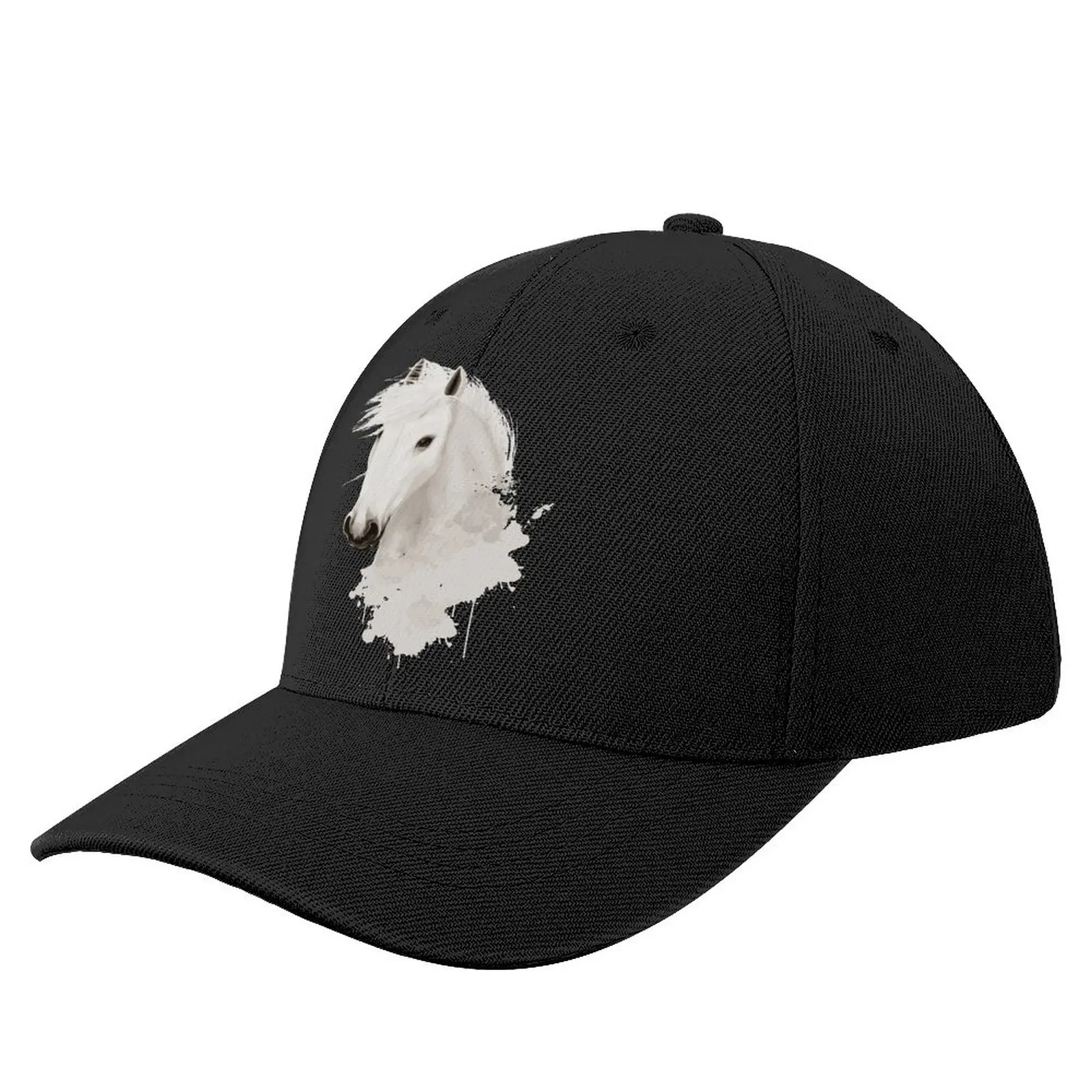 

Horse Baseball Cap Fashionable Polyester Fitted Baseball Hat Trucker Tennis Printed Cap