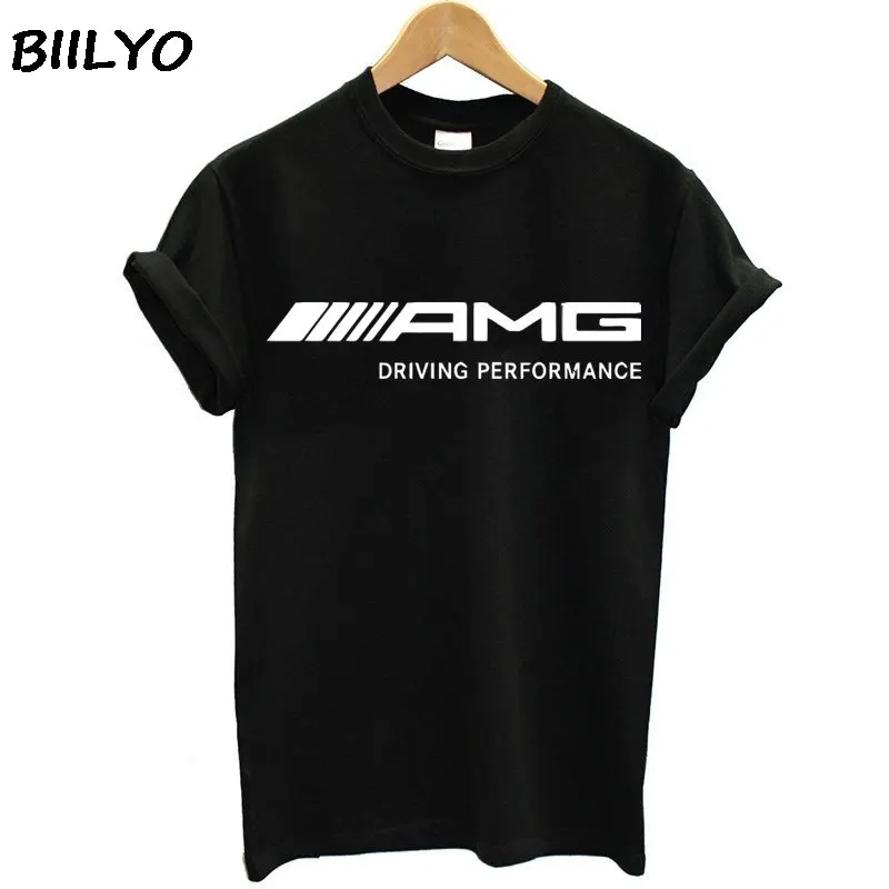 Фото Модная женская футболка AMG с коротким рукавом хлопковые футболки - купить