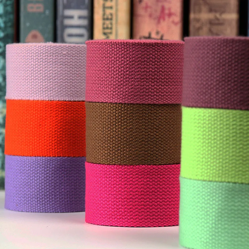 

New 5Meters 32mm Canvas Ribbon Belt Bag Cotton Webbing Canvas Webbing Knapsack Strapping Sewing Bag Belt Accessories