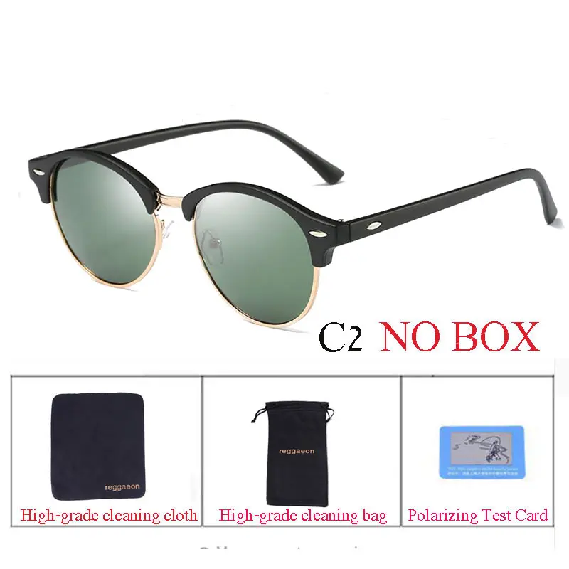 Мужские/женские мужские круглые поляризованные солнцезащитные очки |