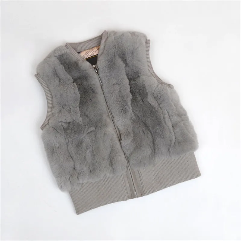 Новинка 2020 осенне зимняя детская одежда пальто из натурального меха кролика Рекс