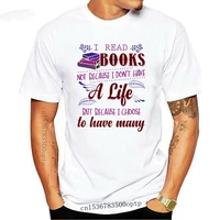 new i read books funny bookish reading bookworm t shirt summer t shirt brand fitness body building