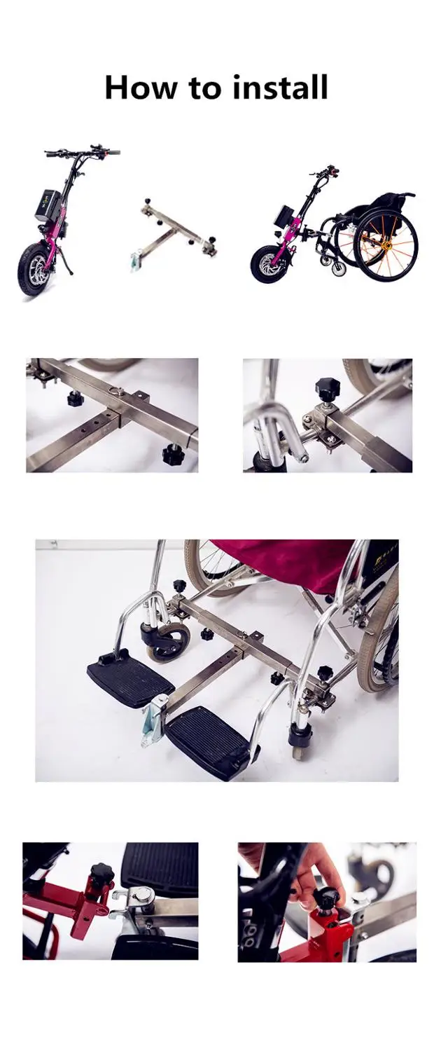 

Powerful Electric Wheelchair Device Handbike Use With Sport Wheelchair Prefix
