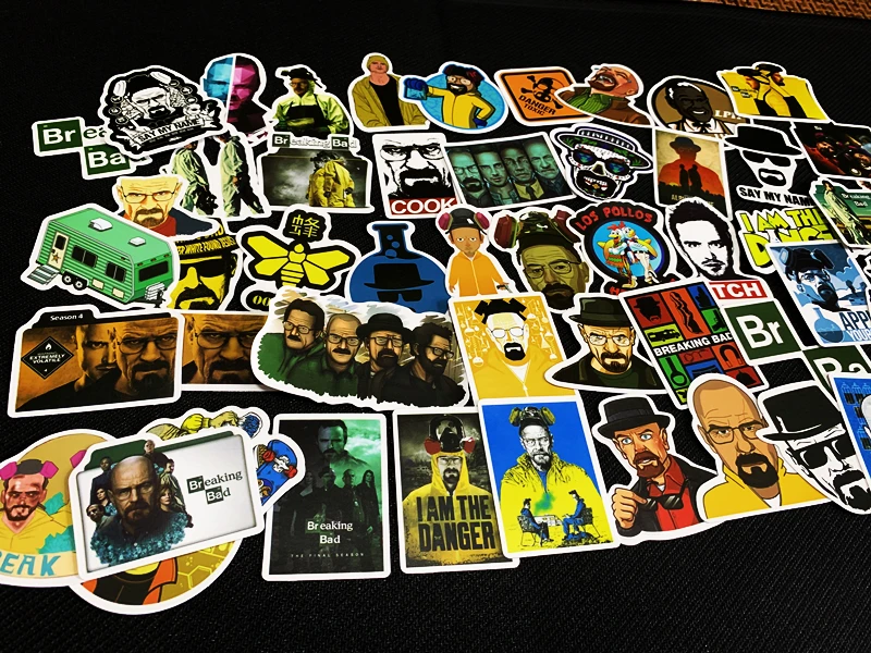 Наклейки во все тяжкие для ноутбука чемодана велосипеда скейтборда 50