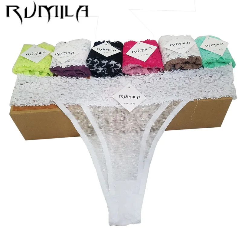 

XXXXL SEXY lace cotton Women's Sexy Thongs G-string Underwear Panties pant Briefs lingerie BIKINI Ladies women 6pcs ZX73 hsq