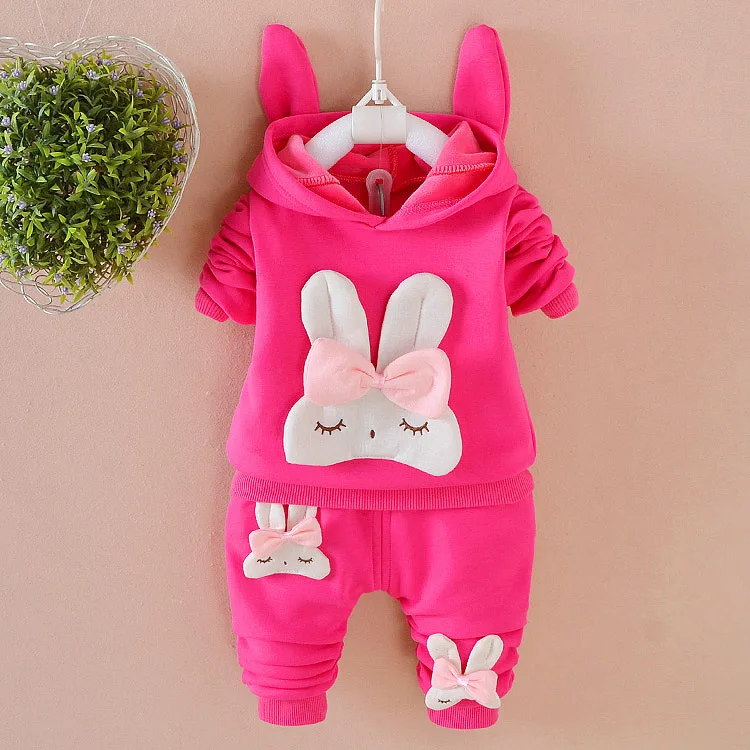 2019 Hot Sale Winter Girl Baby Clothing 2pcs Cotton Thicken Cartoon Infant T-shirt Pants Boys Christmas Costume Sets | Детская одежда и