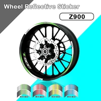 strips motorcycle wheel tire stickers car reflective rim tape motorbike bicycle auto decals for kawasaki z900 z900rs