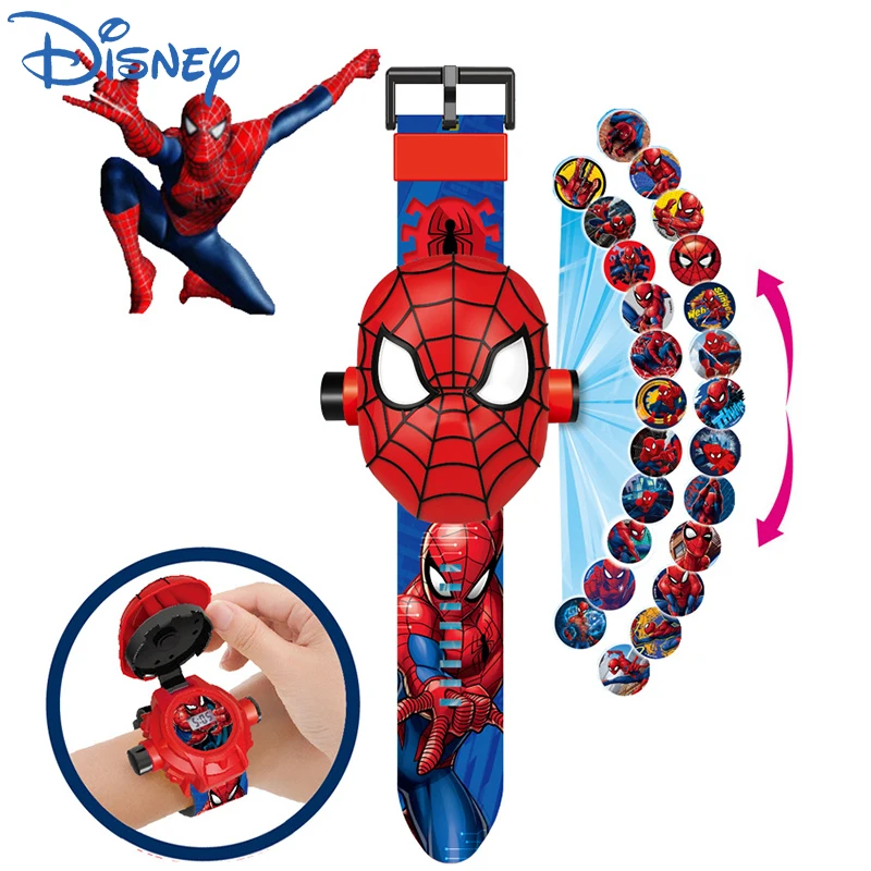 

Часы Детские с 3d-проекцией из мультфильма «мстители»