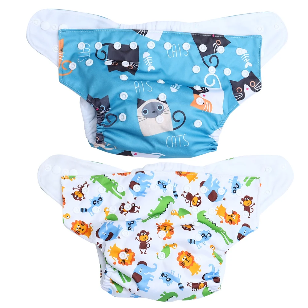 

2pcs Baby Potty Training Pants Washable Diaper Pants Leak-proof Nappy Pants