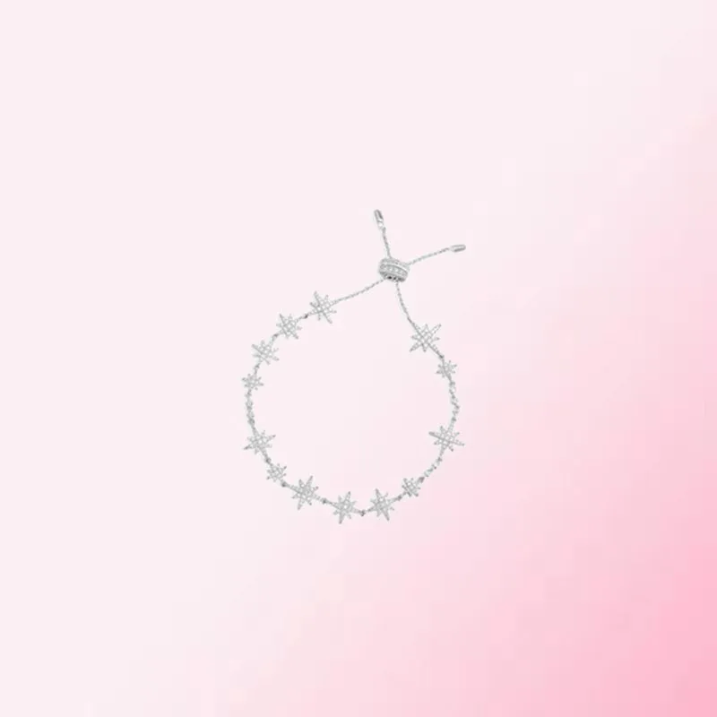 

1:1 Make 925 Sterling Silver Customized Star Glittering Personality Fashion Exquisite Bracelet