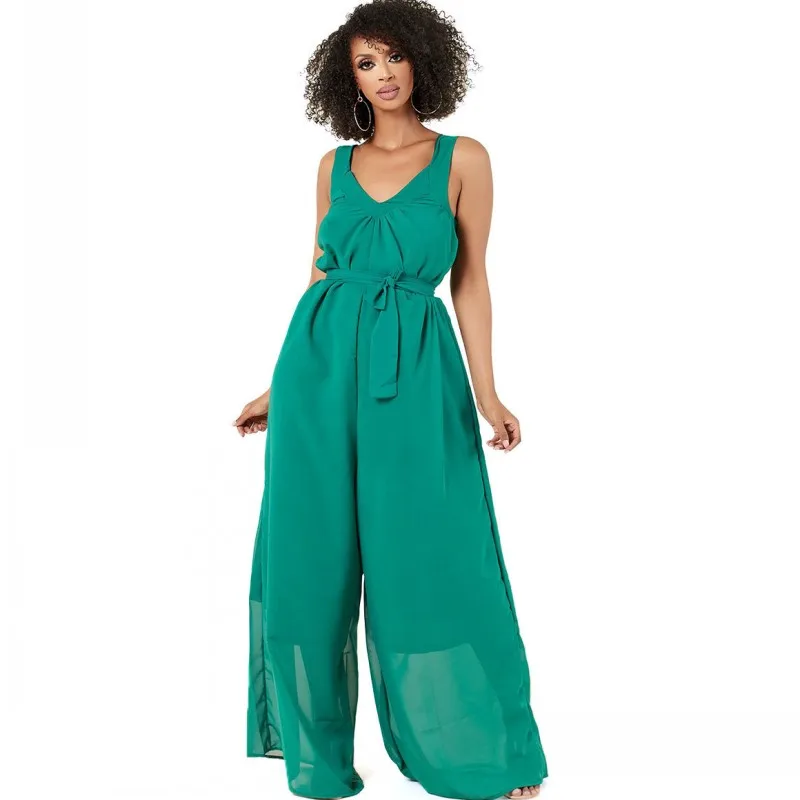 Африканская одежда для женщин комбинезон без рукавов Свободный летний