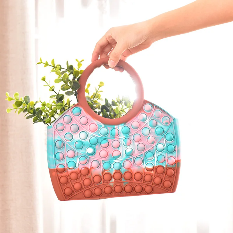 

Fashion Multicolor Bags for Women Large Capacity Luxury Designer Handbag Funny Silica Shoulder Bags Women's Tote Bag 2021 Z253