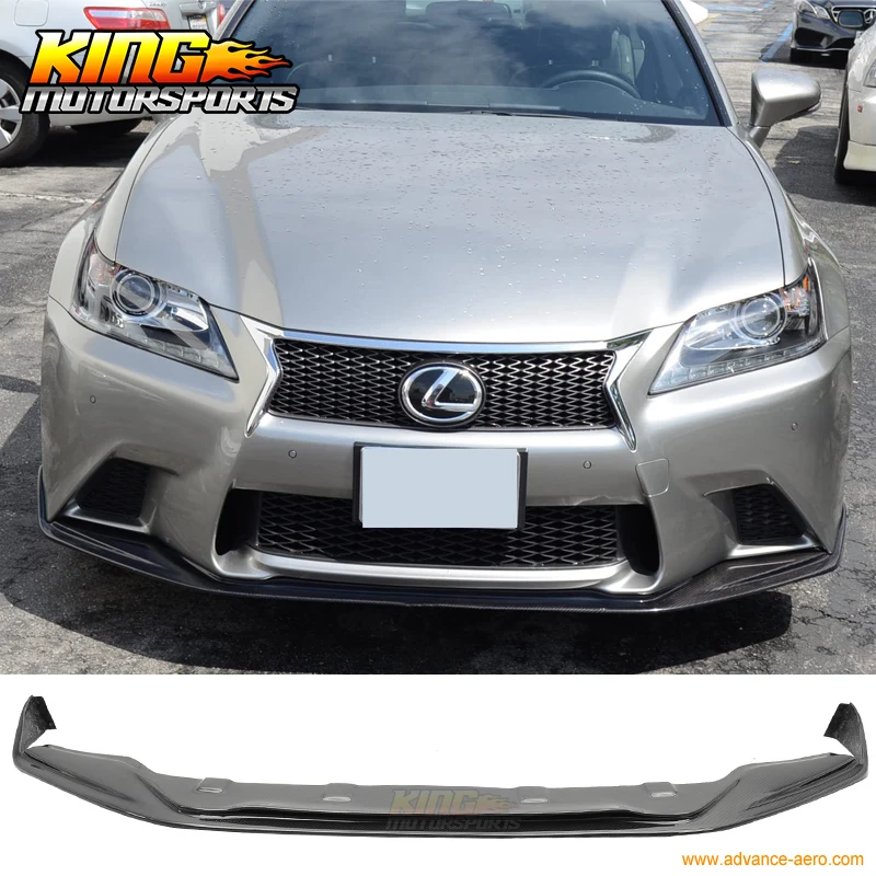 Подходит для 13 14 15 Lexus GS350 450 Sk передний бампер спойлер из углеродного волокна|bumper