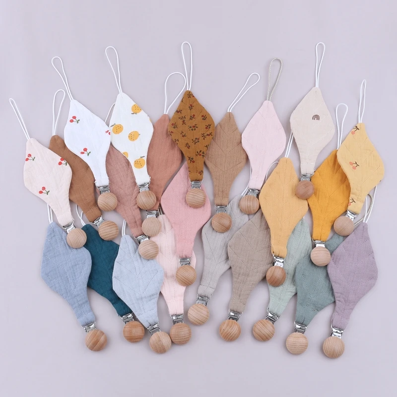 

Детская цепочка-зажим для соски из хлопчатобумажной ткани, держатель для прорезывателя для зубов, деревянный зажим «сделай сам», ремень-пов...