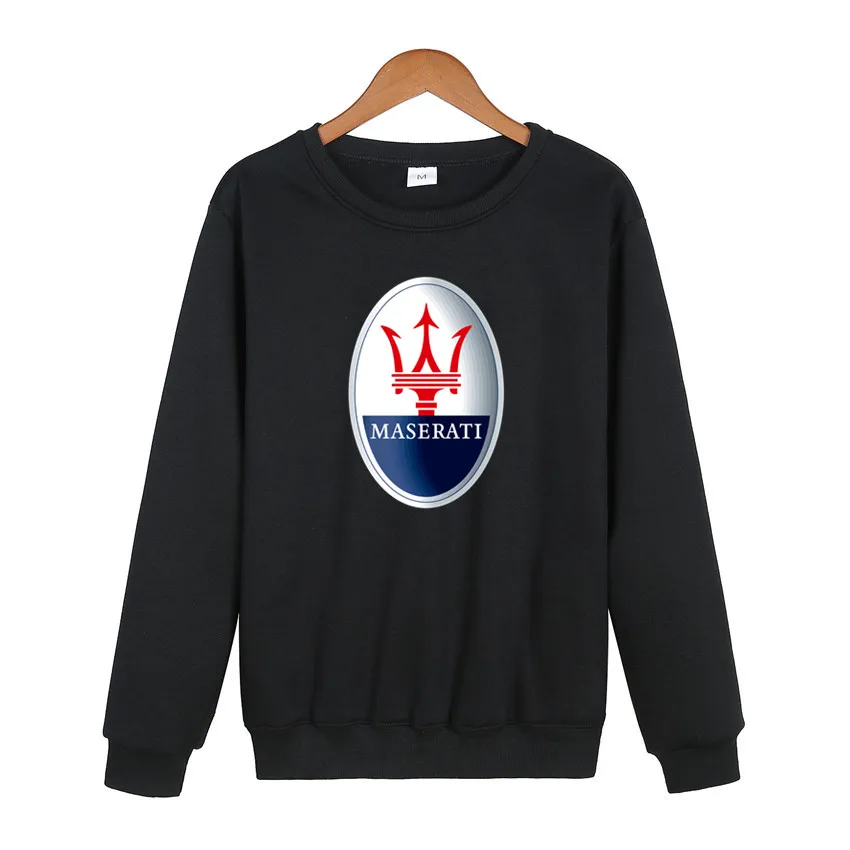

Maserati LOGO men's 2021 spring and autumn new fleece crew neck sweater sports leisure crew neck pullover men