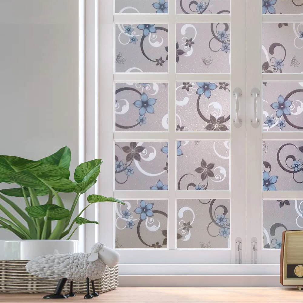 Виниловая декоративная оконная пленка витражная УФ Наклейка на окно украшение