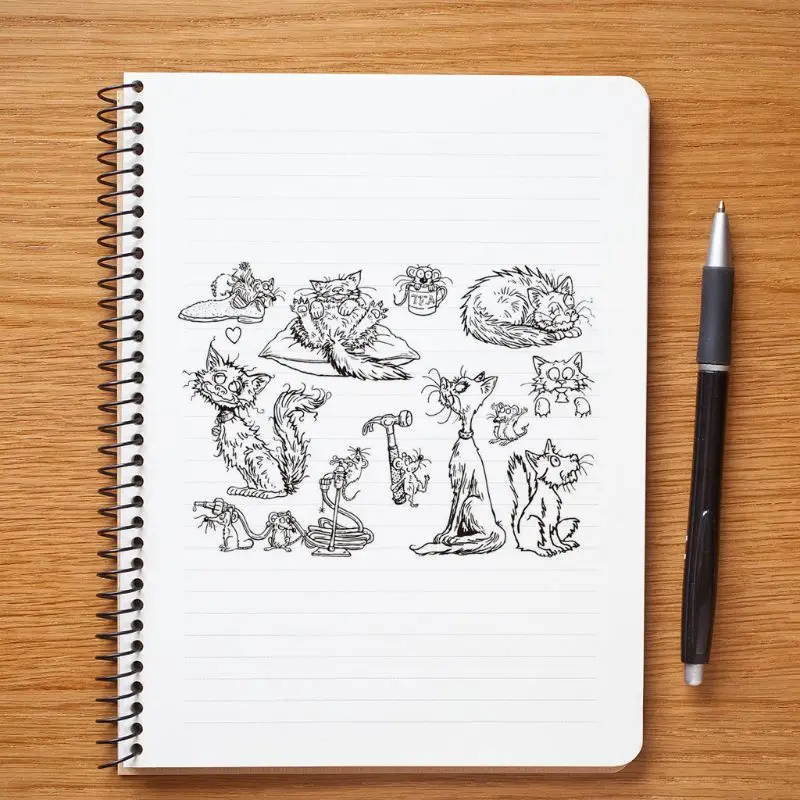 Симпатичная кошка мышь силиконовая прозрачная печать штамп сделай сам