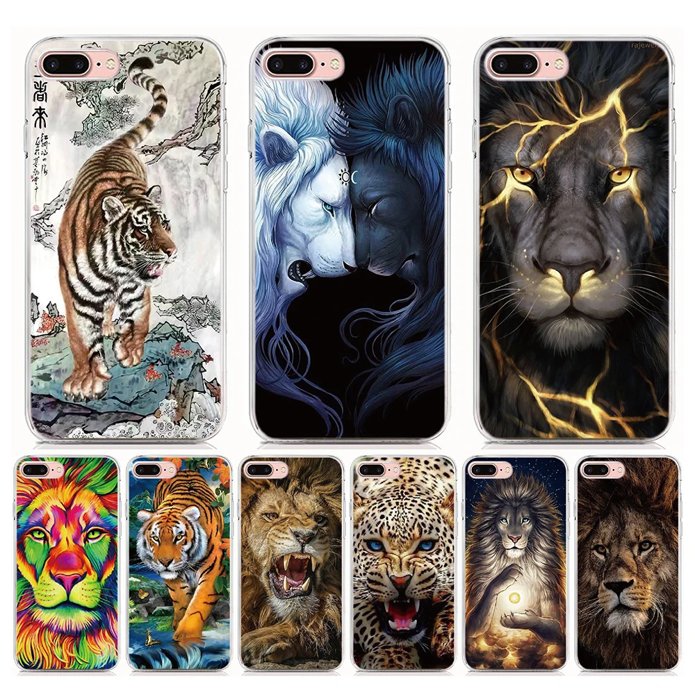 

For Gigaset GS5 GS4 Senior GS3 Case Soft TPU Cute Animal Lion Tiger Shockproof Cover Silicone Phone Case For Gigaset GS4