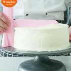 Пластиковый Регулируемый сглаживающий скребок для торта Крем-масло Стяжка с масштабируемой линейкой торта инструменты для украшения торта шпатель для торта