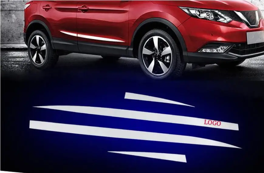 Хромированный корпус боковой двери декоративная накладка защита линии