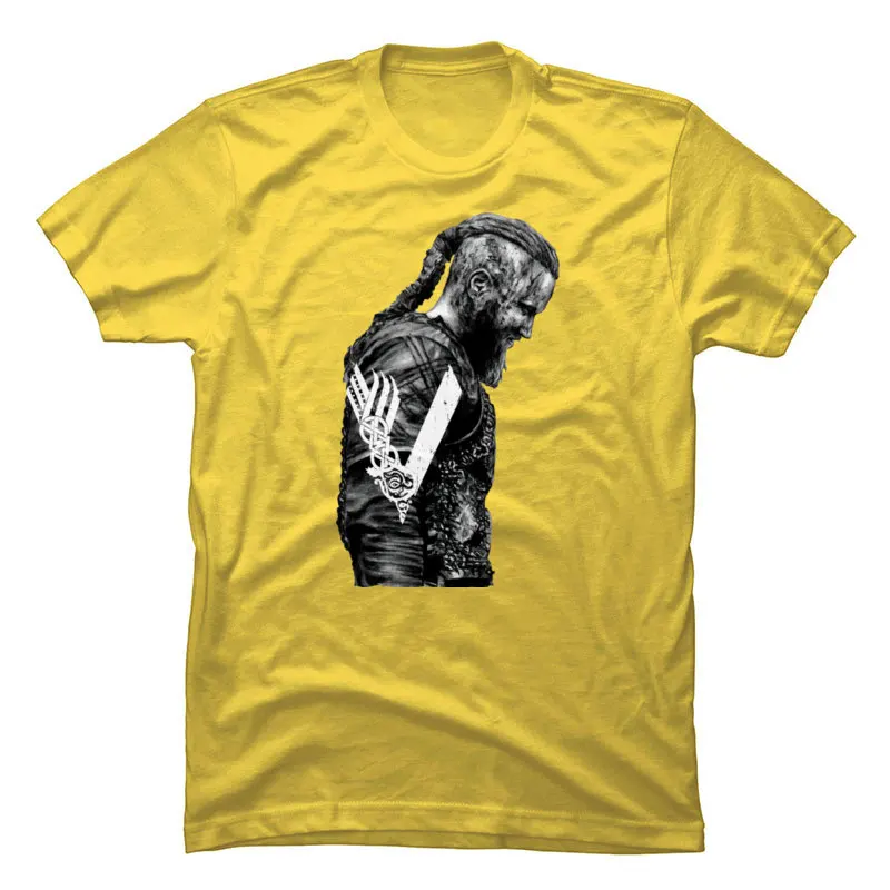 

King Vikings Ragnar Lothbrok TV Cool T Shirt Odin Die In Battle Go To Valhalla Mens New Tops T Shirt Cotton Sweatshirt Black
