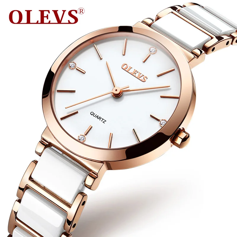 Enlarge OLEVS Top Brand Luxury Quartz Women Watches Withe WristWatch Life Waterproof Clock Gift Watch For Womens Ladies Relogio Feminino