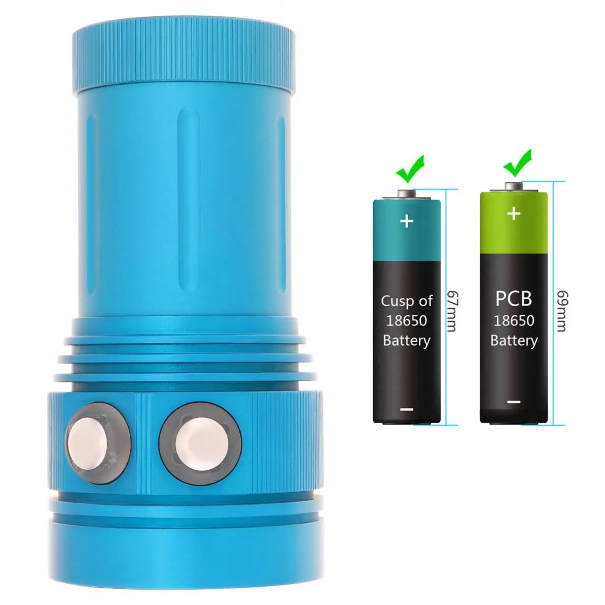 

Professional Diving Light Underwater 100m Scuba Video Light 150W 15 XML2 + 6 Red + 6 Blue LED Photography Video Dive Flashlight