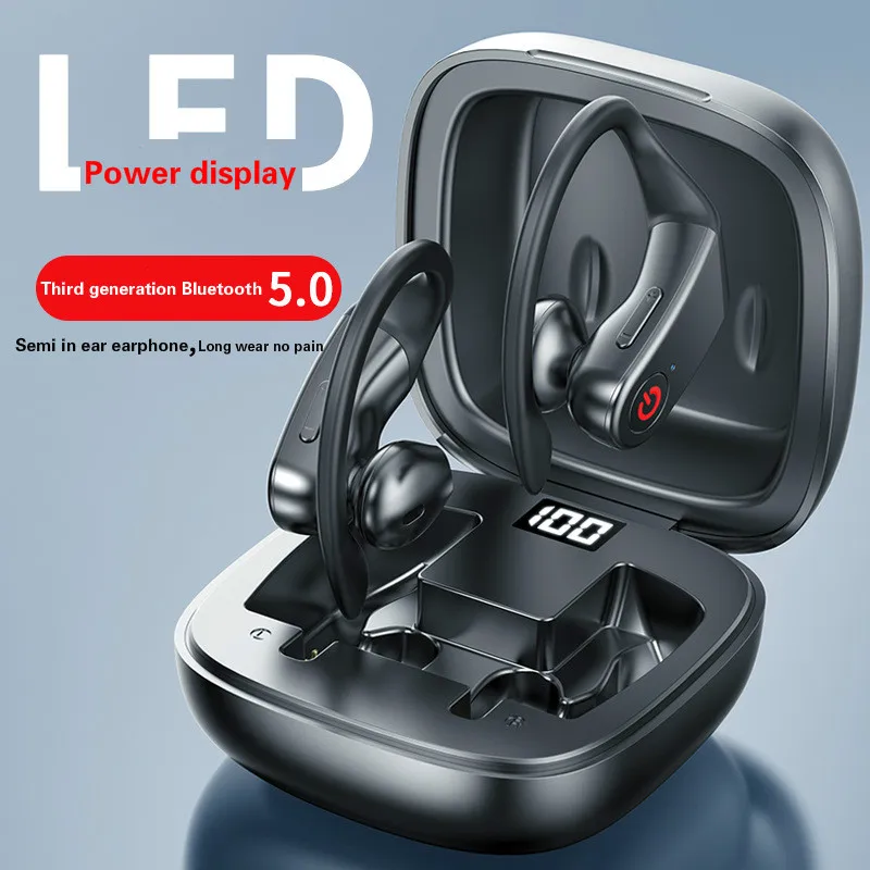 Tws Новая беспроводная Bluetooth гарнитура 5 0 с цифровым дисплеем для ушей зарядным