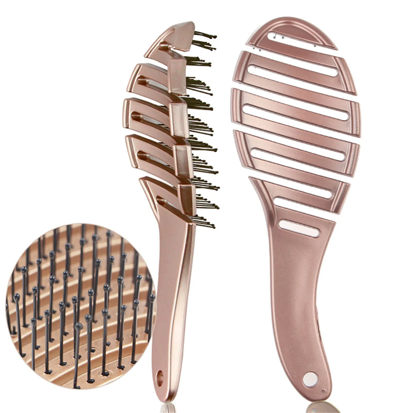 Запасная расческа для волос массажа кожи головы с большим изгибом подходит