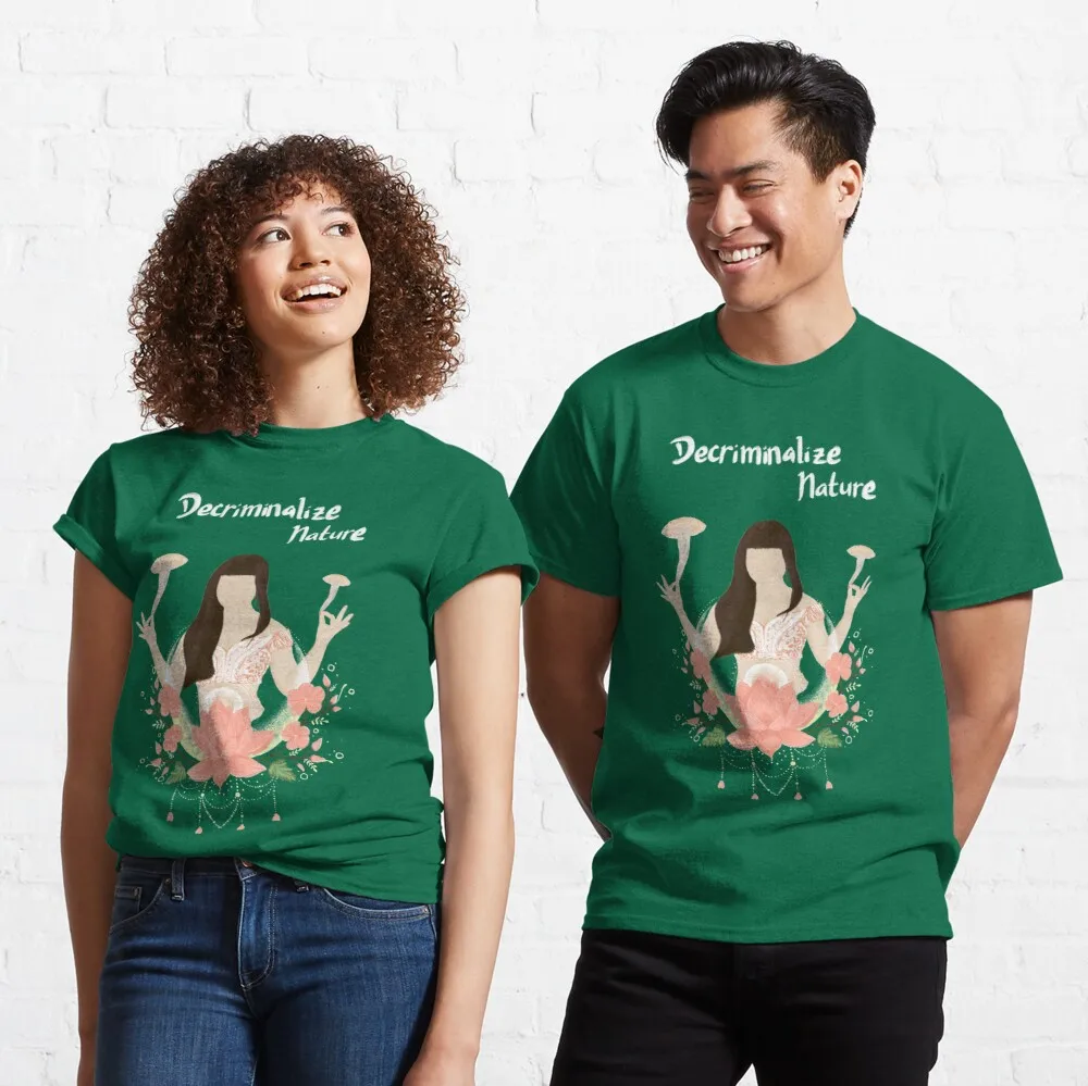 

Tops T Shirt Women Decriminalize Plant Medicine Classic T-Shirt