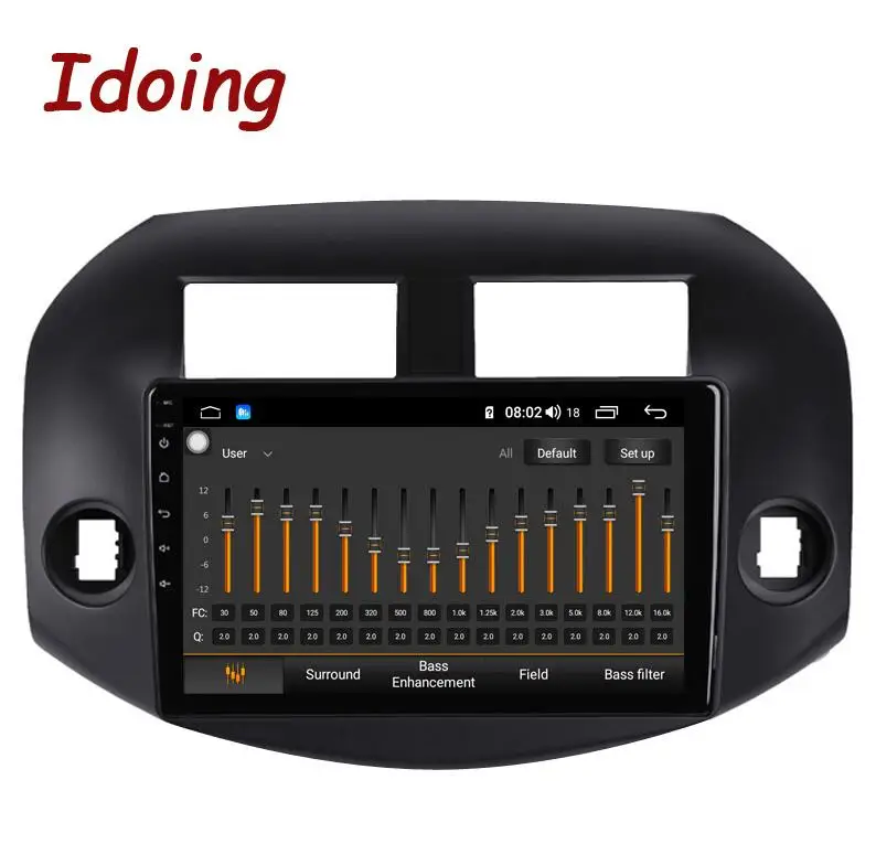Standard Idoing 10," 4G+ 64G 2.5D ips Восьмиядерный 1 Din автомобильный Радио Android 8,1 мультимедийный плеер подходит для Toyota RAV 4 2007-2011 gps навигация 3g - Цвет: Standard