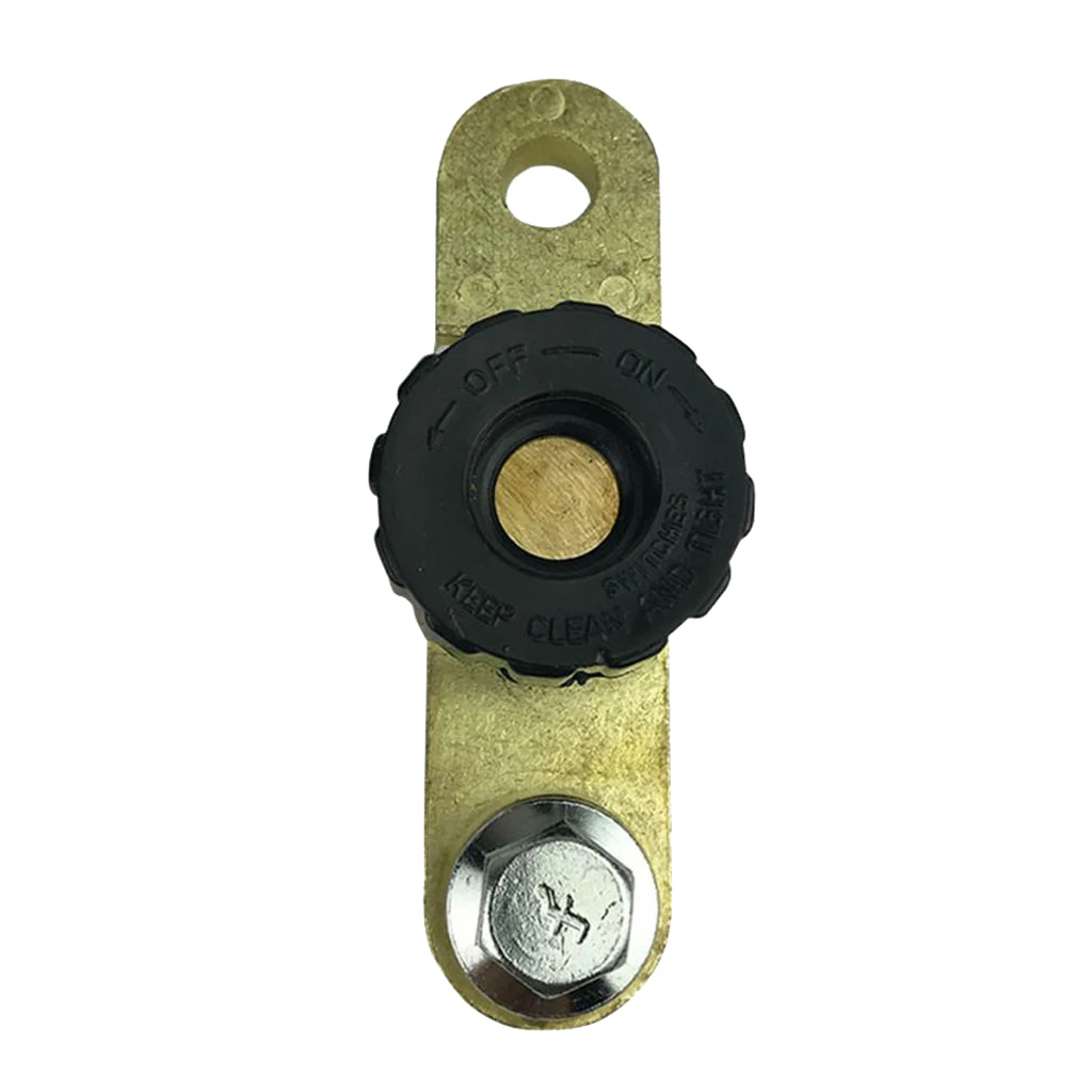

Auto Battery Side Mount Brass Terminal Master Disconnect Kill Cut Off Switch